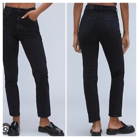 Everlane Super Soft Straight Leg Jeans Black size 27 Regular - Picture 4 of 12